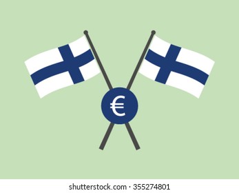 Finland Emblem Euro Currency