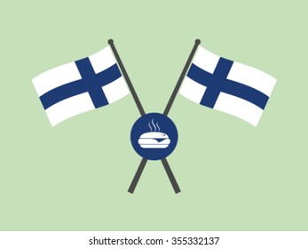 Finland Emblem Flag Burger