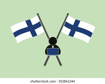 Finland Emblem Office Work