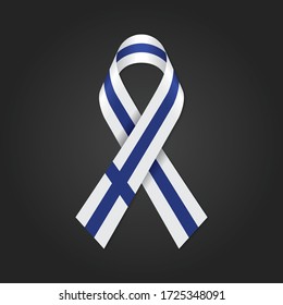 Finland / Finnish flag banner ribbon.