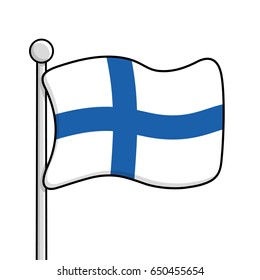 Finland flag.