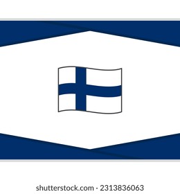 Finland Flag Abstract Background Design Template. Finland Independence Day Banner Social Media Post. Finland Vector