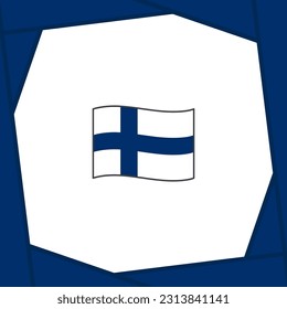 Finland Flag Abstract Background Design Template. Finland Independence Day Banner Social Media Post. Finland Banner