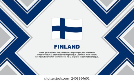 Finland Flag Abstract Background Design Template. Finland Independence Day Banner Wallpaper Vector Illustration. Finland Vector