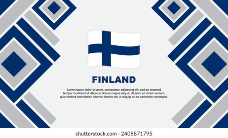 Finland Flag Abstract Background Design Template. Finland Independence Day Banner Wallpaper Vector Illustration. Finland