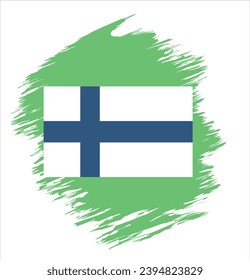 Finnische Flagge Abstrakte Vektorgrafik