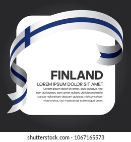 Finland flag background