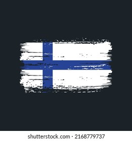 Finland Flag Brush. National Flag