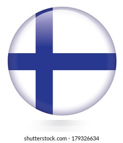 Finland flag button
