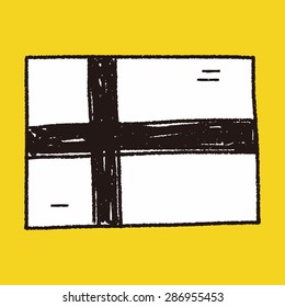 Finland  flag doodle