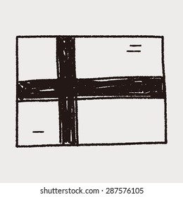 Finland  flag doodle