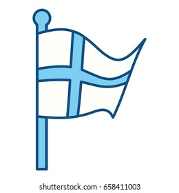 Finland flag emblem