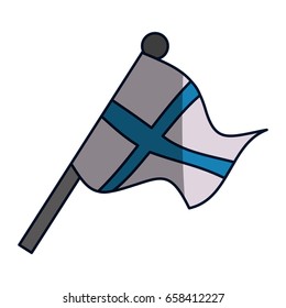 Finland flag emblem