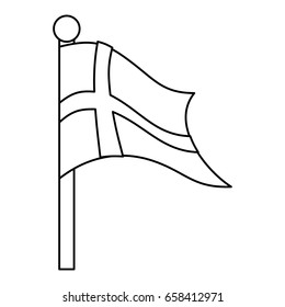 Finland flag emblem