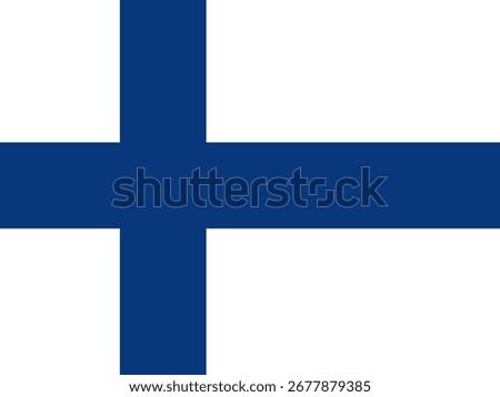 Finland flag icon. Finland national flag. Vector illustration.