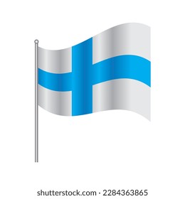 Finland flag images illustration design