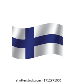 Finland  flag. Nation vector Finland 
 flag