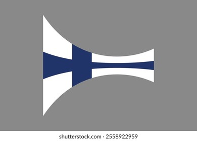 Finland flag, The flag of Finland, Flag of Finland national country symbol illustration Vector, Rectangle Finland flag illustration, Flat vector illustration
