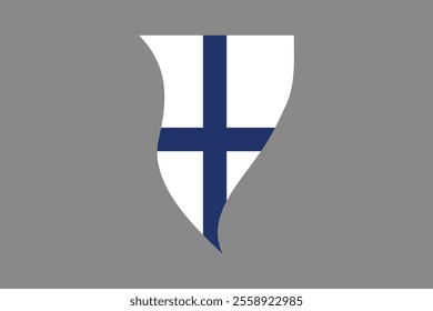 Finland flag, The flag of Finland, Flag of Finland national country symbol illustration Vector, Rectangle Finland flag illustration, Flat vector illustration
