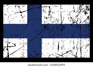 Finland flag, The flag of Finland, Flag of Finland national country symbol illustration Vector, Rectangle Finland flag illustration, Flat vector illustration
