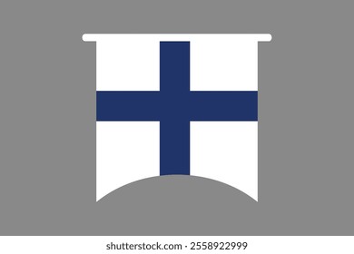 Finland flag, The flag of Finland, Flag of Finland national country symbol illustration Vector, Rectangle Finland flag illustration, Flat vector illustration
