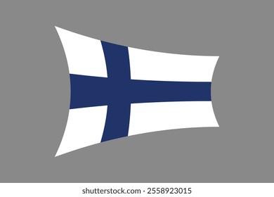 Finland flag, The flag of Finland, Flag of Finland national country symbol illustration Vector, Rectangle Finland flag illustration, Flat vector illustration
