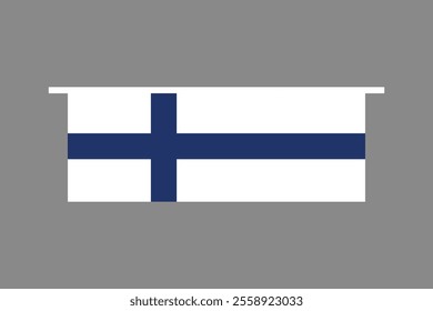 Finland flag, The flag of Finland, Flag of Finland national country symbol illustration Vector, Rectangle Finland flag illustration, Flat vector illustration
