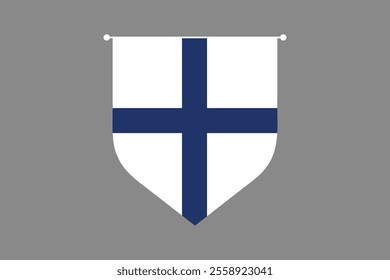 Finland flag, The flag of Finland, Flag of Finland national country symbol illustration Vector, Rectangle Finland flag illustration, Flat vector illustration
