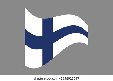 Finland flag, The flag of Finland, Flag of Finland national country symbol illustration Vector, Rectangle Finland flag illustration, Flat vector illustration
