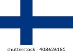 Finland flag, official colors and proportion correctly. National Finland flag. Flat vector illustration. EPS10.