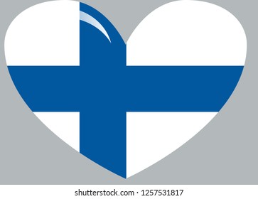 Finland flag, official colors and proportion correctly. National Finland flag. Flat