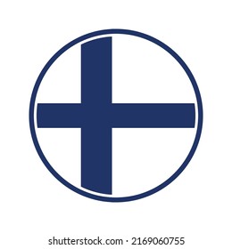 Finland flag, official colors and proportion correctly. National Finland flag. Flat vector illustration. EPS10.
