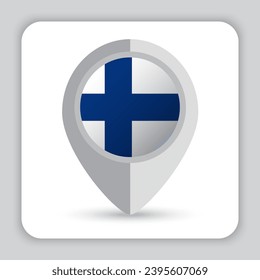 Finland Flag Pin Map Icon