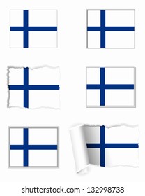 Finland flag set