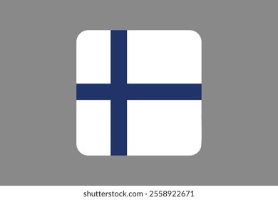 Finland flag sign, Finland flag vector graphic, Finland country flag is a symbol of freedom, National Finland flag, vector illustration
