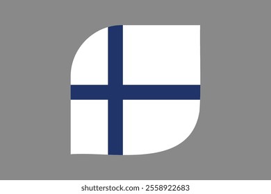 Finland flag sign, Finland flag vector graphic, Finland country flag is a symbol of freedom, National Finland flag, vector illustration
