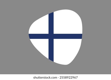 Finland flag sign, Finland flag vector graphic, Finland country flag is a symbol of freedom, National Finland flag, vector illustration
