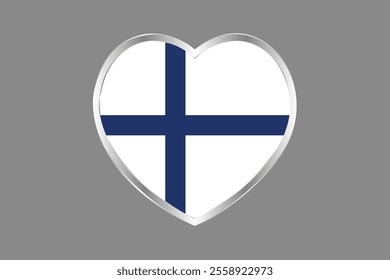 Finland flag sign, Finland flag vector graphic, Finland country flag is a symbol of freedom, National Finland flag, vector illustration
