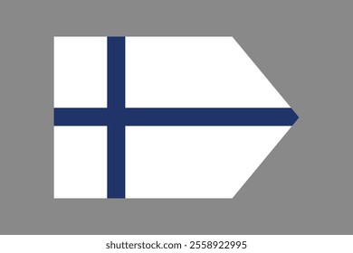 Finland flag sign, Finland flag vector graphic, Finland country flag is a symbol of freedom, National Finland flag, vector illustration
