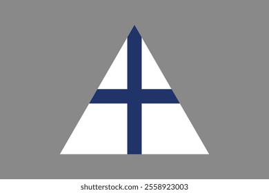 Finland flag sign, Finland flag vector graphic, Finland country flag is a symbol of freedom, National Finland flag, vector illustration
