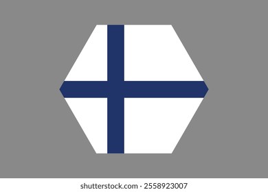 Finland flag sign, Finland flag vector graphic, Finland country flag is a symbol of freedom, National Finland flag, vector illustration
