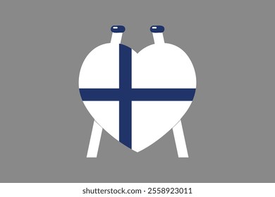 Finland flag sign, Finland flag vector graphic, Finland country flag is a symbol of freedom, National Finland flag, vector illustration
