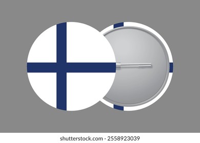 Finland flag sign, Finland flag vector graphic, Finland country flag is a symbol of freedom, National Finland flag, vector illustration
