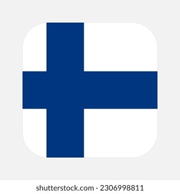 Finland flag simple illustration for independence day or election