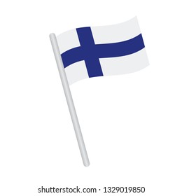 Finland  flag. Simple vector Finnish flag