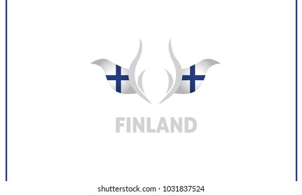finland flag and tulip