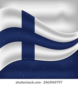 Finland Flag Vector Design Template