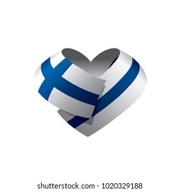 Finland flag, vector illustration