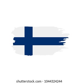 Finland flag, vector illustration