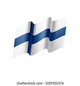 Finland flag, vector illustration
